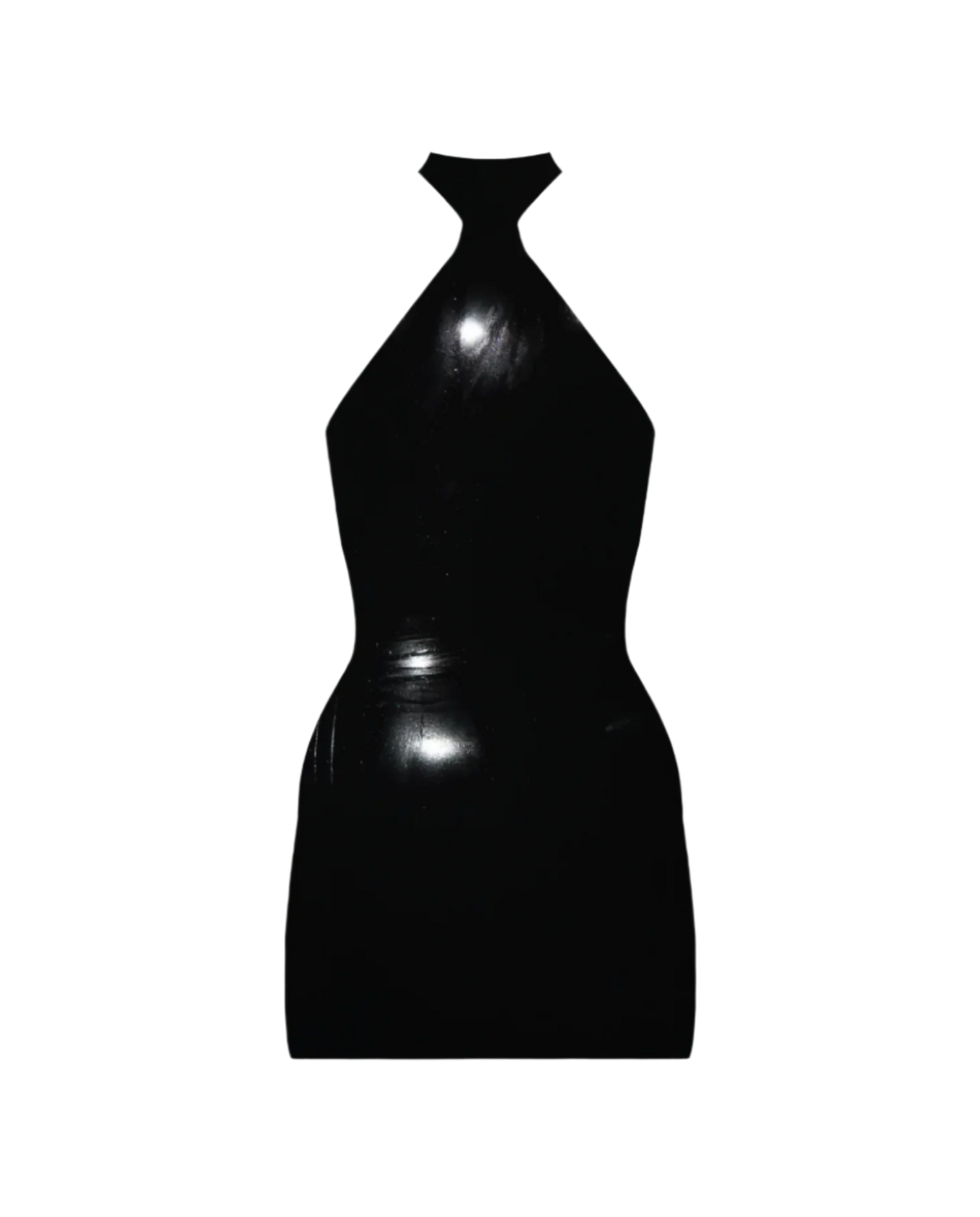 LATEX GE DRESS | BLACK
