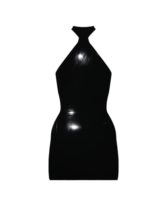 LATEX GE DRESS | BLACK