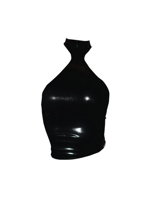 LATEX GE HALTER | BLACK