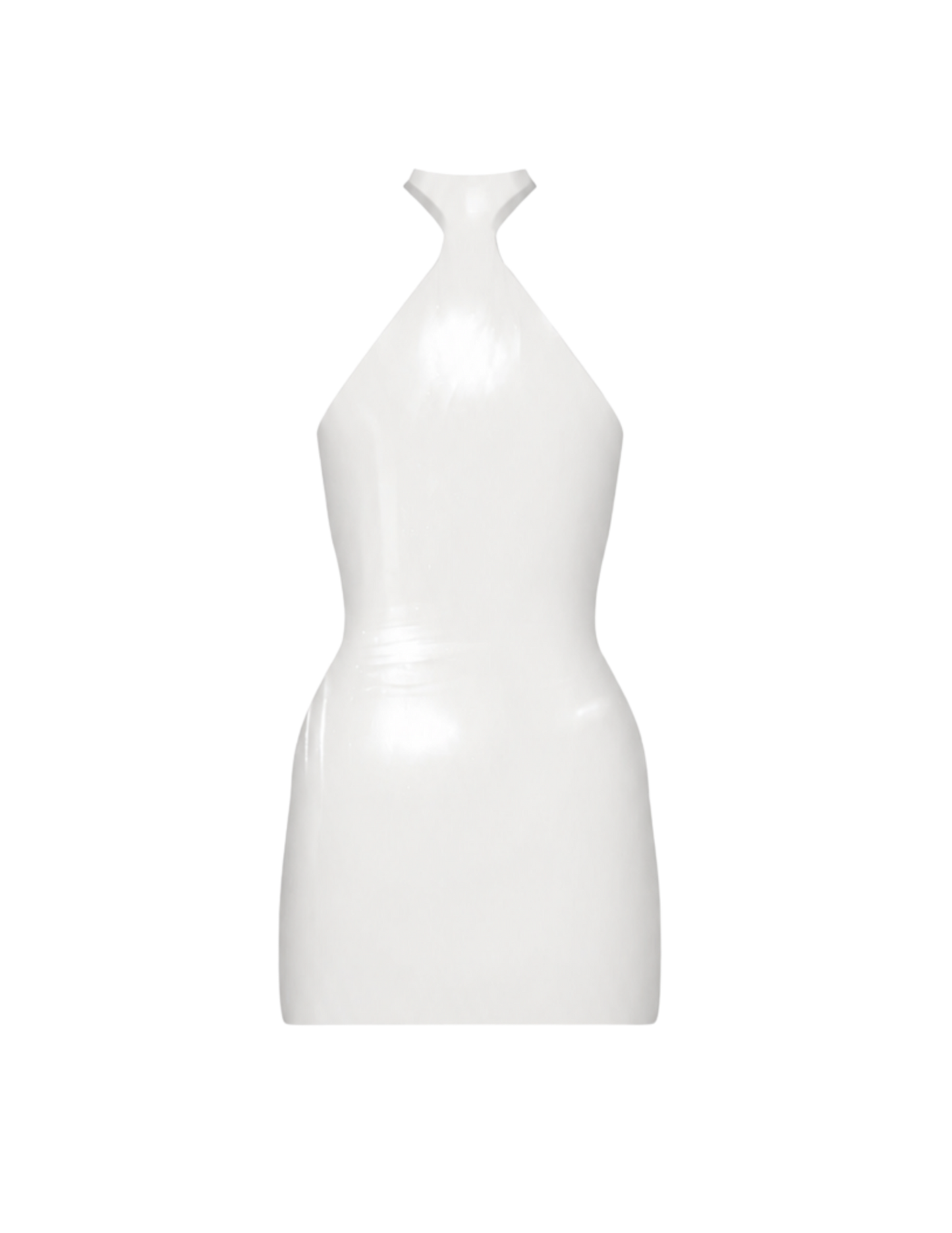 LATEX GE DRESS | WHITE