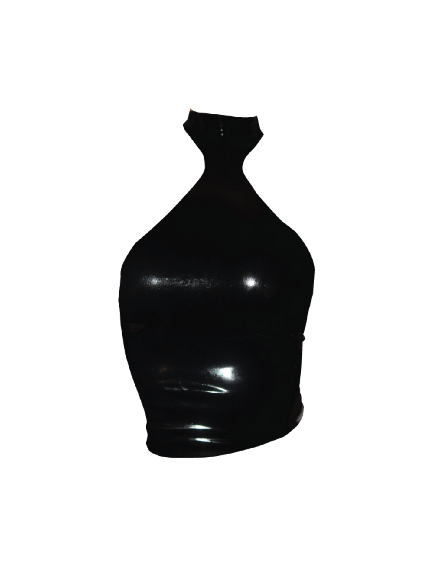 LATEX GE HALTER | BLACK